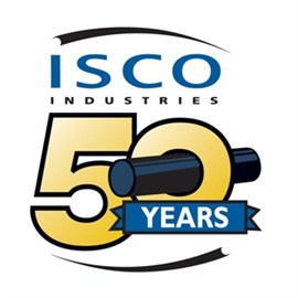 A logo for ISCO 50 years in business