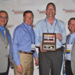 ISCO leadership receiving the 2015 PPI project of the year award