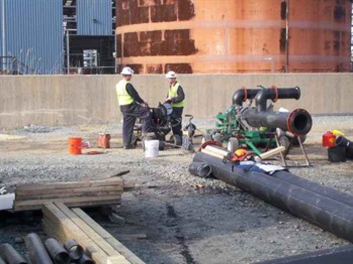 HDPE pipe project in Northern Michigan